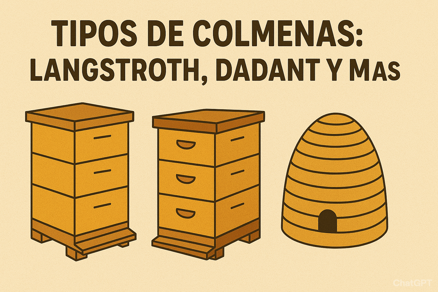 Tipos de colmenas: Langstroth, Dadant y más