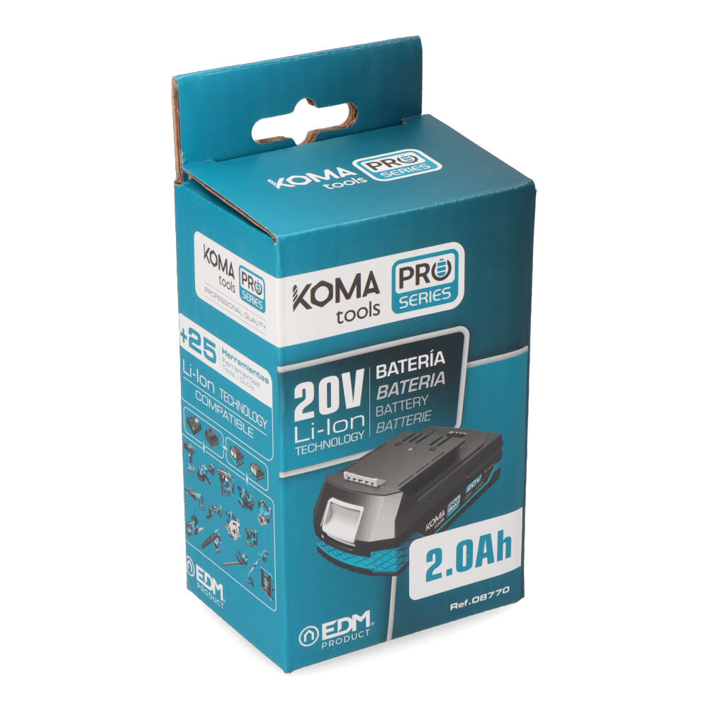 Bateria de íons de lítio KOMA TOOLS 20v 2.0a