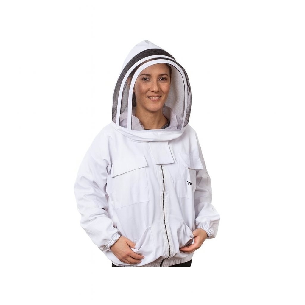 Double polyamide blouse with mask