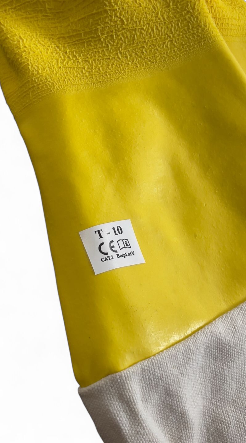 Guantes de látex rugoso