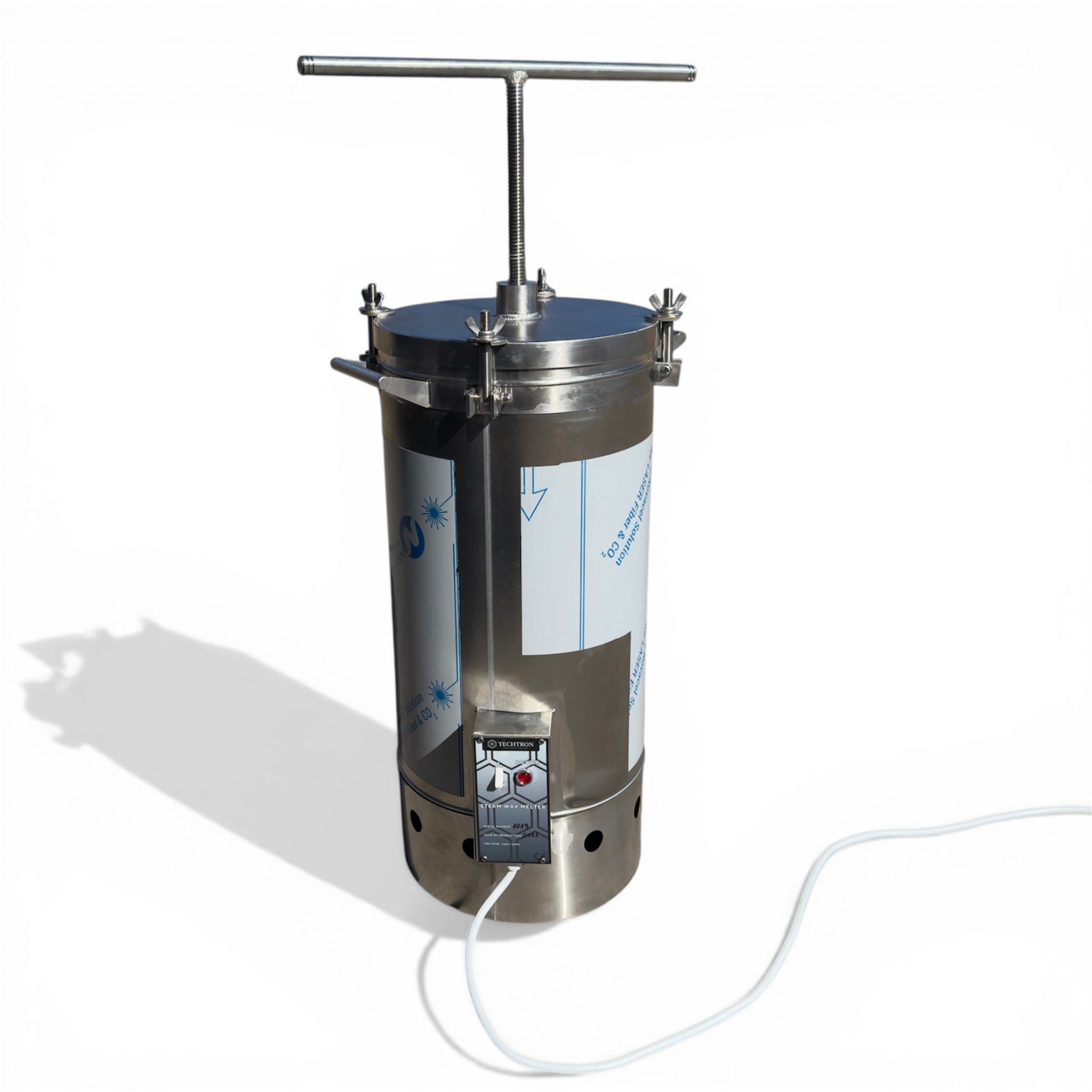 Fundidor de Cera a Vapor con Prensa - Luz o Gas + Hornillo Incluido