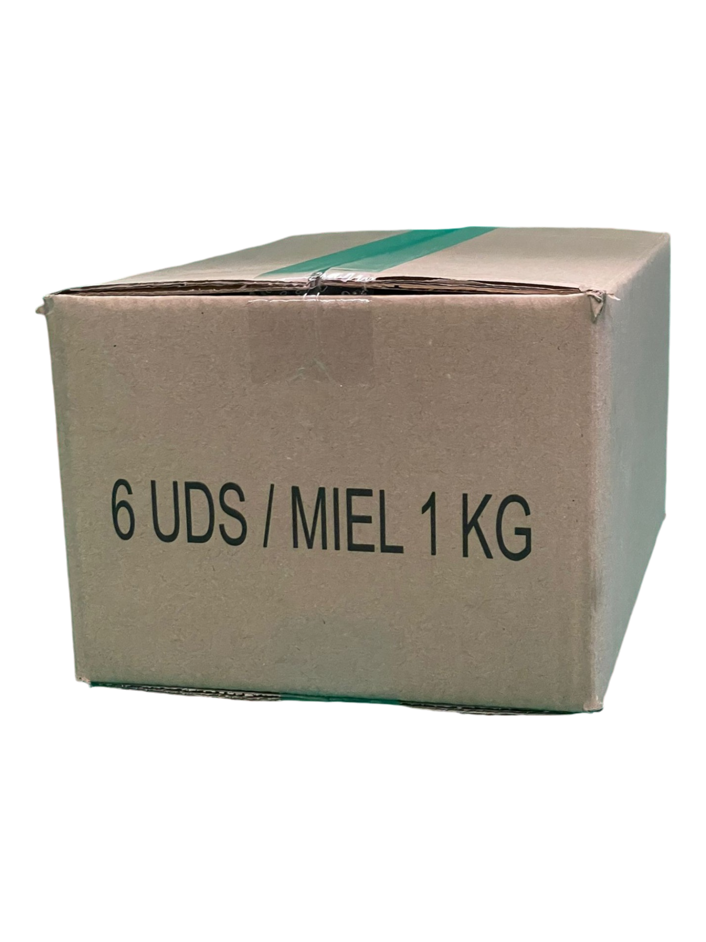 Caixa de papelão DD para 6 potes de 1kg de mel