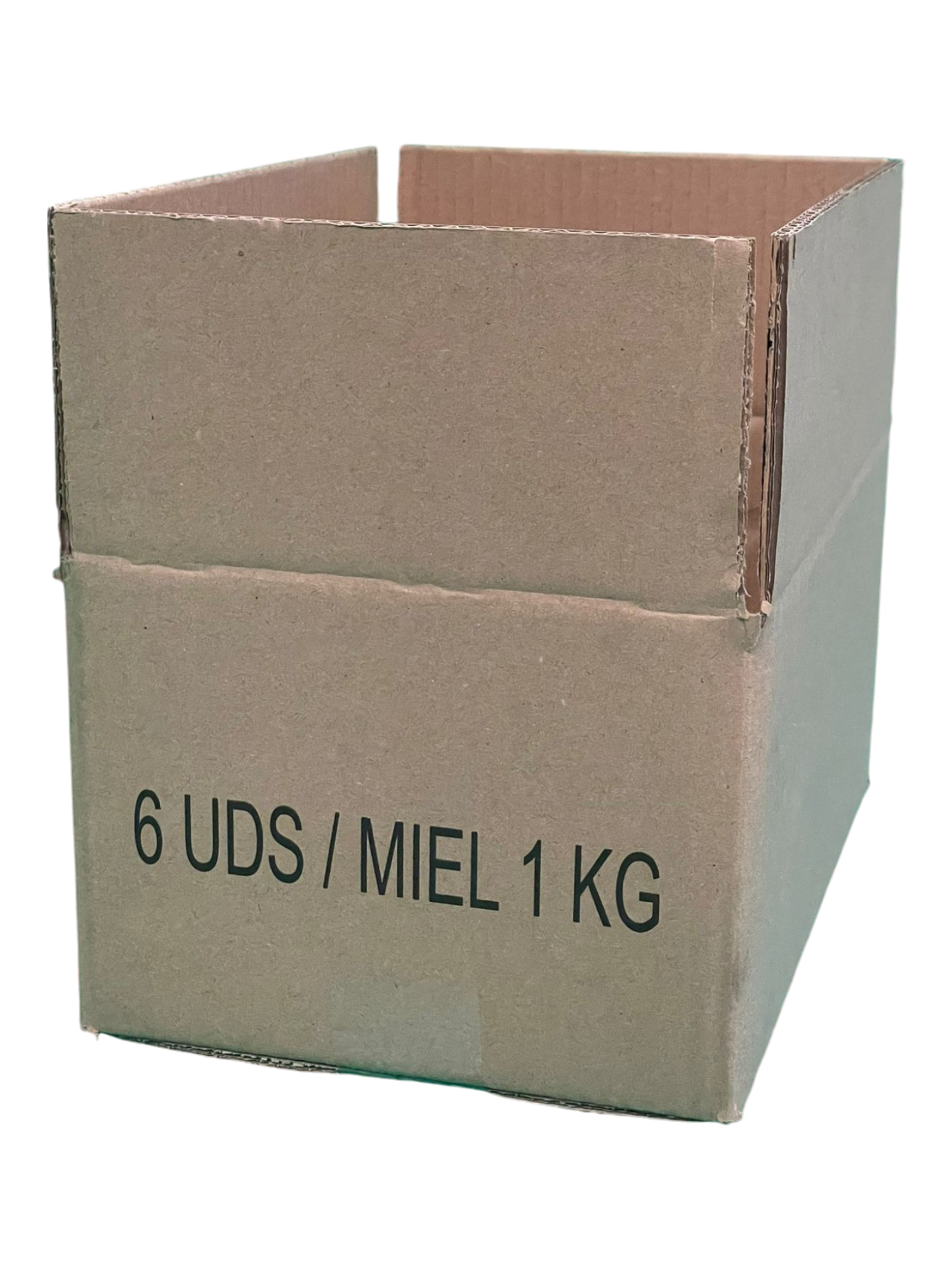 DD Cardboard Box for 6 Jars 1kg Honey