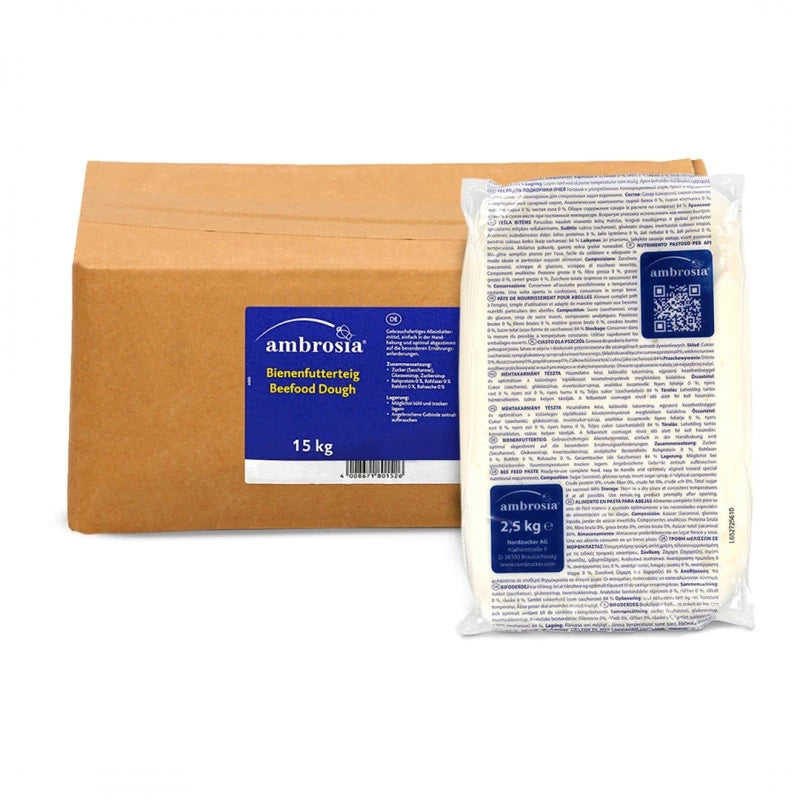 Caixa de apipasta com vitaminas 15kg (saco de 2,5kg)