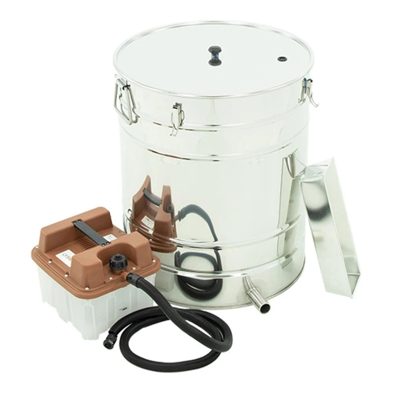 Caldeira redonda de aço inoxidável 185L para cera + Gerador de vapor