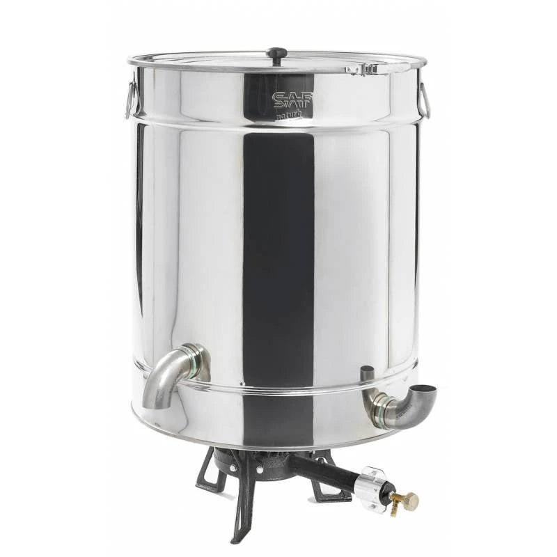 Caldeira redonda de aço inoxidável 185L para cera + Gerador de vapor