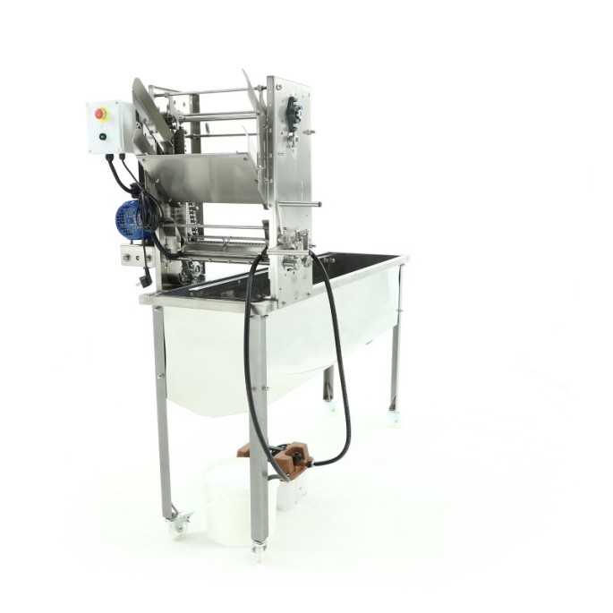 Automatic uncapping machine with blades heated by steam generator MINIMA