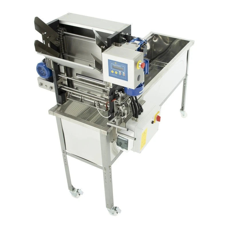 Automatic uncapping machine with Langstroth/Dadant bucket W2096000E