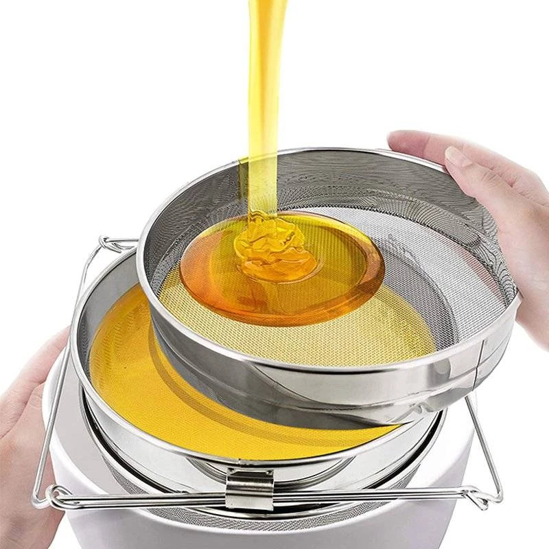 Extendable stainless steel double sieve filter