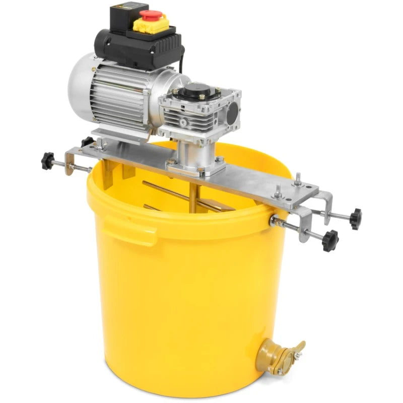 Honey mixer adaptable to Bienomat buckets