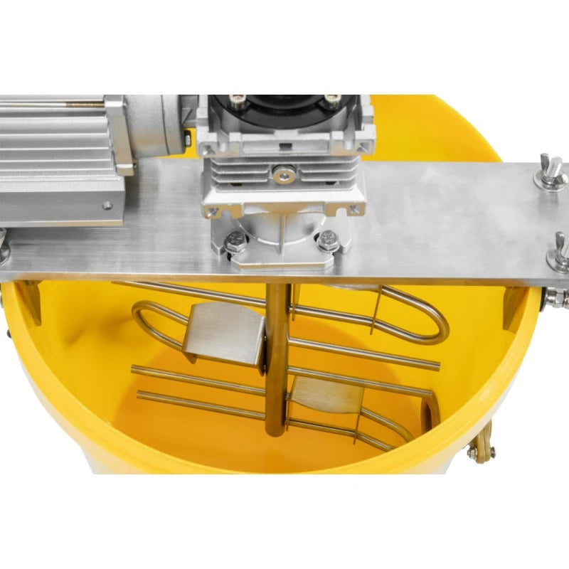 Honey mixer adaptable to Bienomat buckets