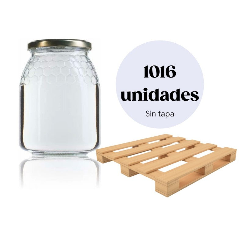 Pote de mel de célula larga de 1 kg