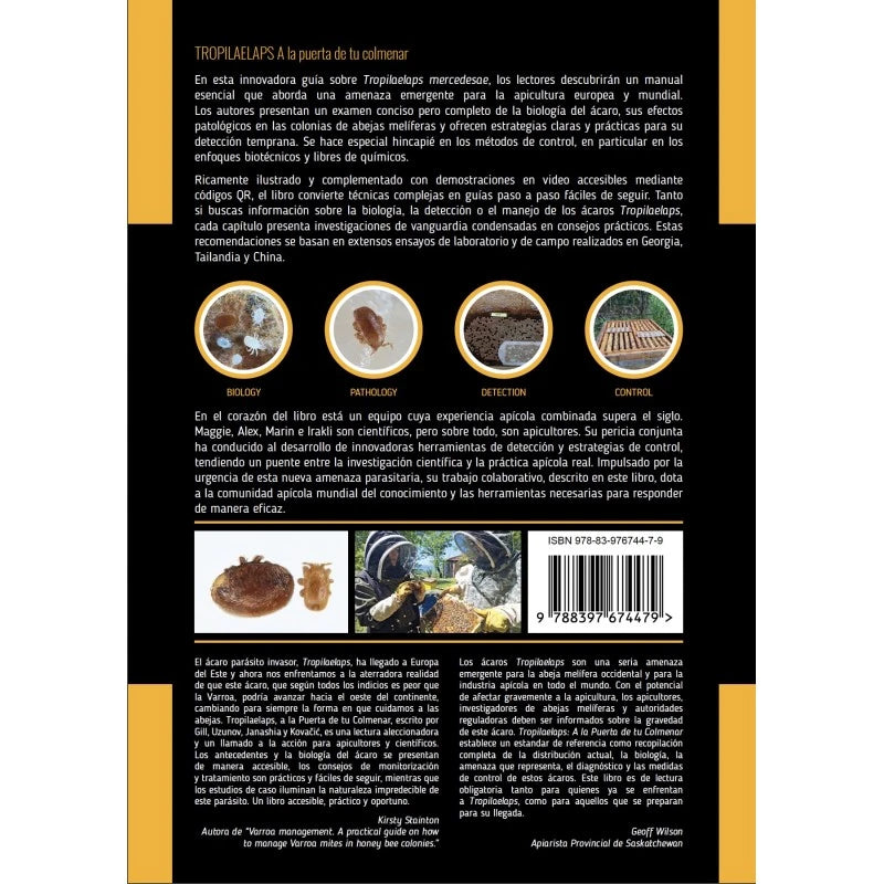 Libro Tropilaelaps Mercedesae – Biología, Patologias, Detección y Control