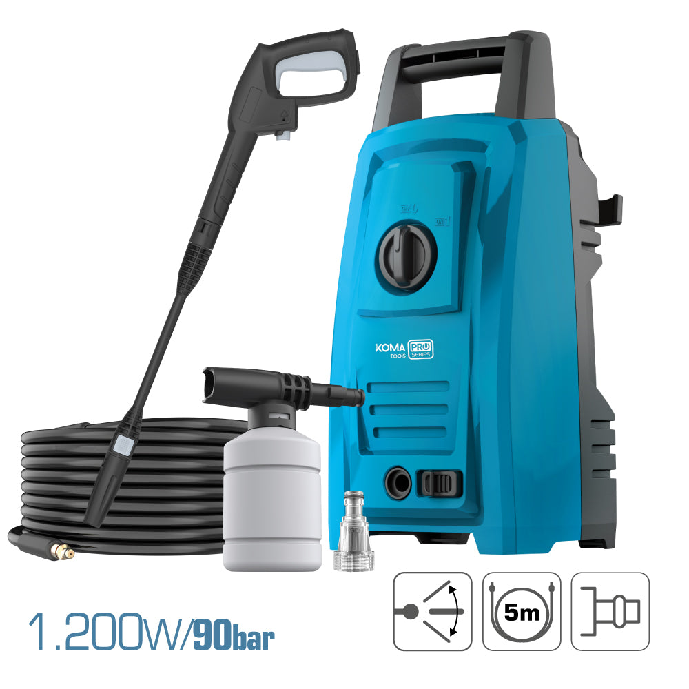 Pressure washer 1,200w 90 BAR KOMA TOOLS