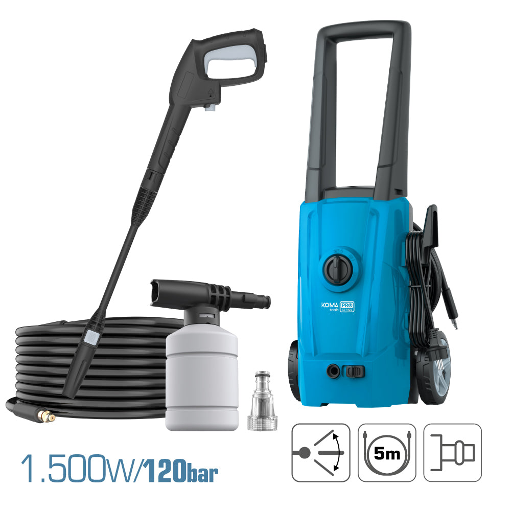 Pressure washer 1,500w 120 BAR KOMA TOOLS 