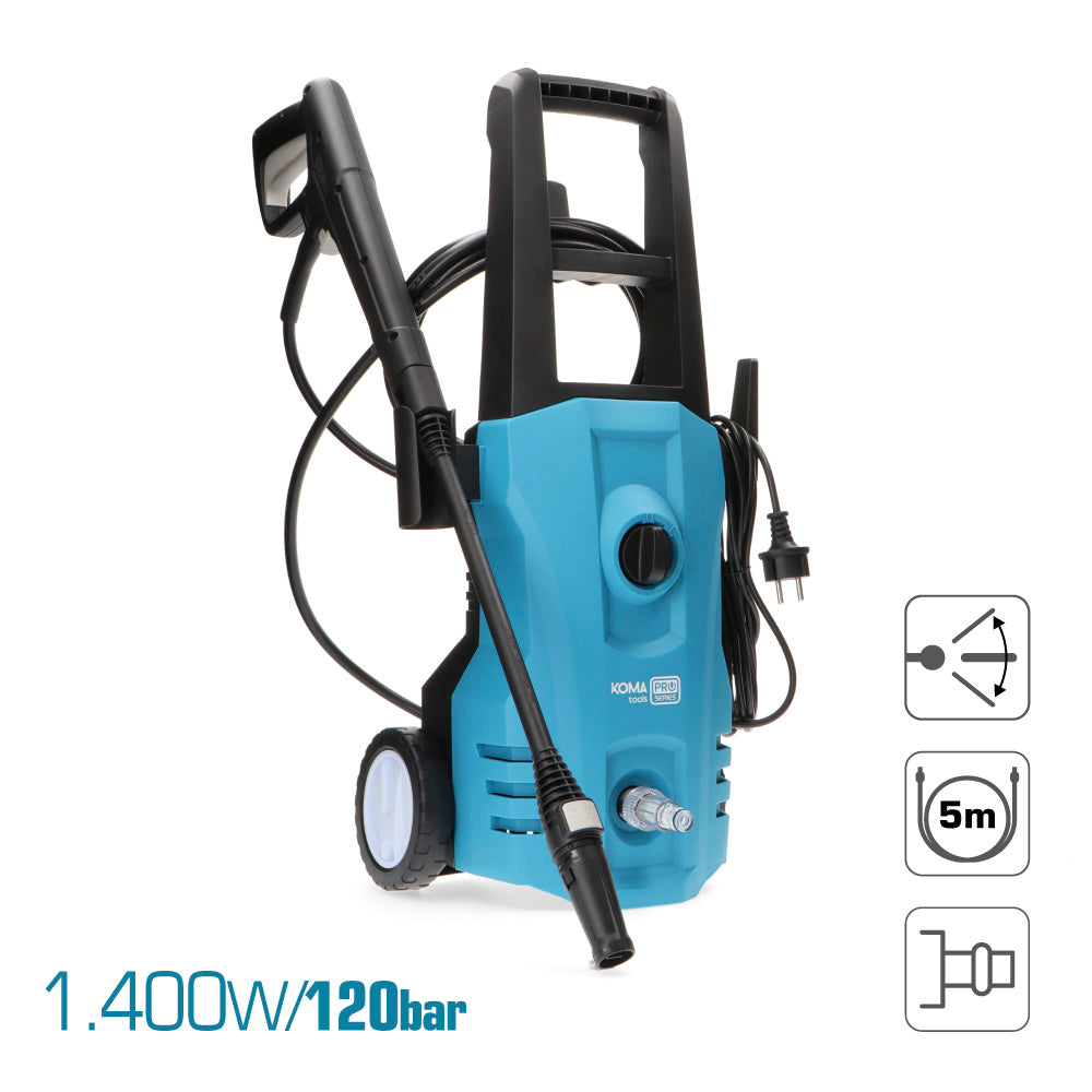 High Pressure Washer 1400W 120 BAR KOMA TOOLS
