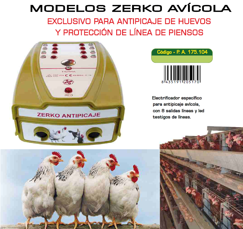 Pastor para pássaros ZERKO AVÍCOLA Código - PA 175. 104