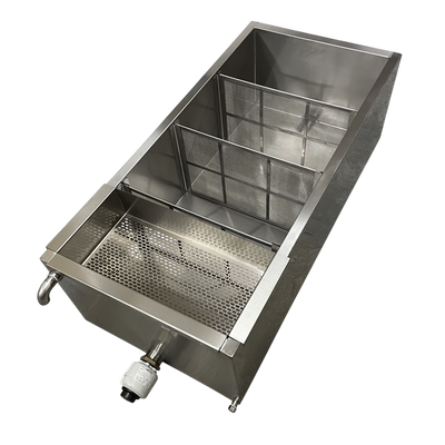 Banco decantador de miel calefactado 1,5m + 4 Filtros