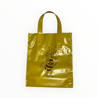Bolsa para 2 tarros 1/2kg (amarilla con abeja) - Pack 25 und