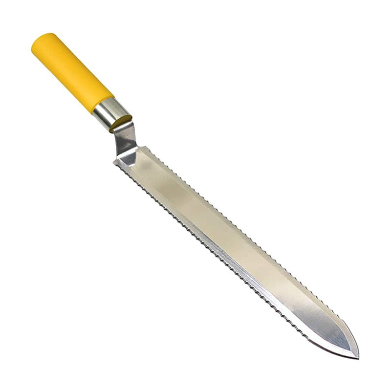 Stainless steel uncapping knife.
