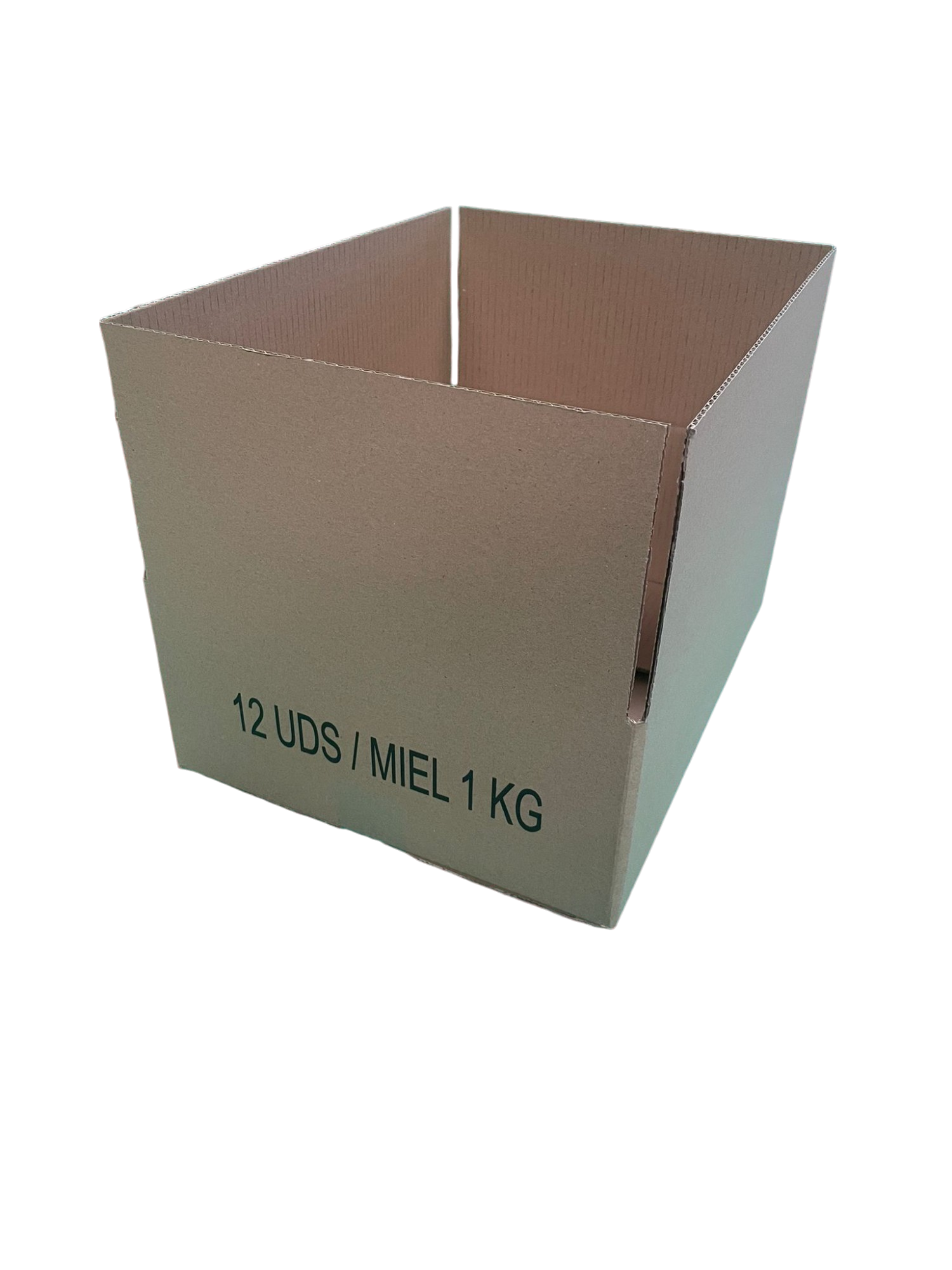 Caja De Cartón Para 12 Tarros 1kg Miel