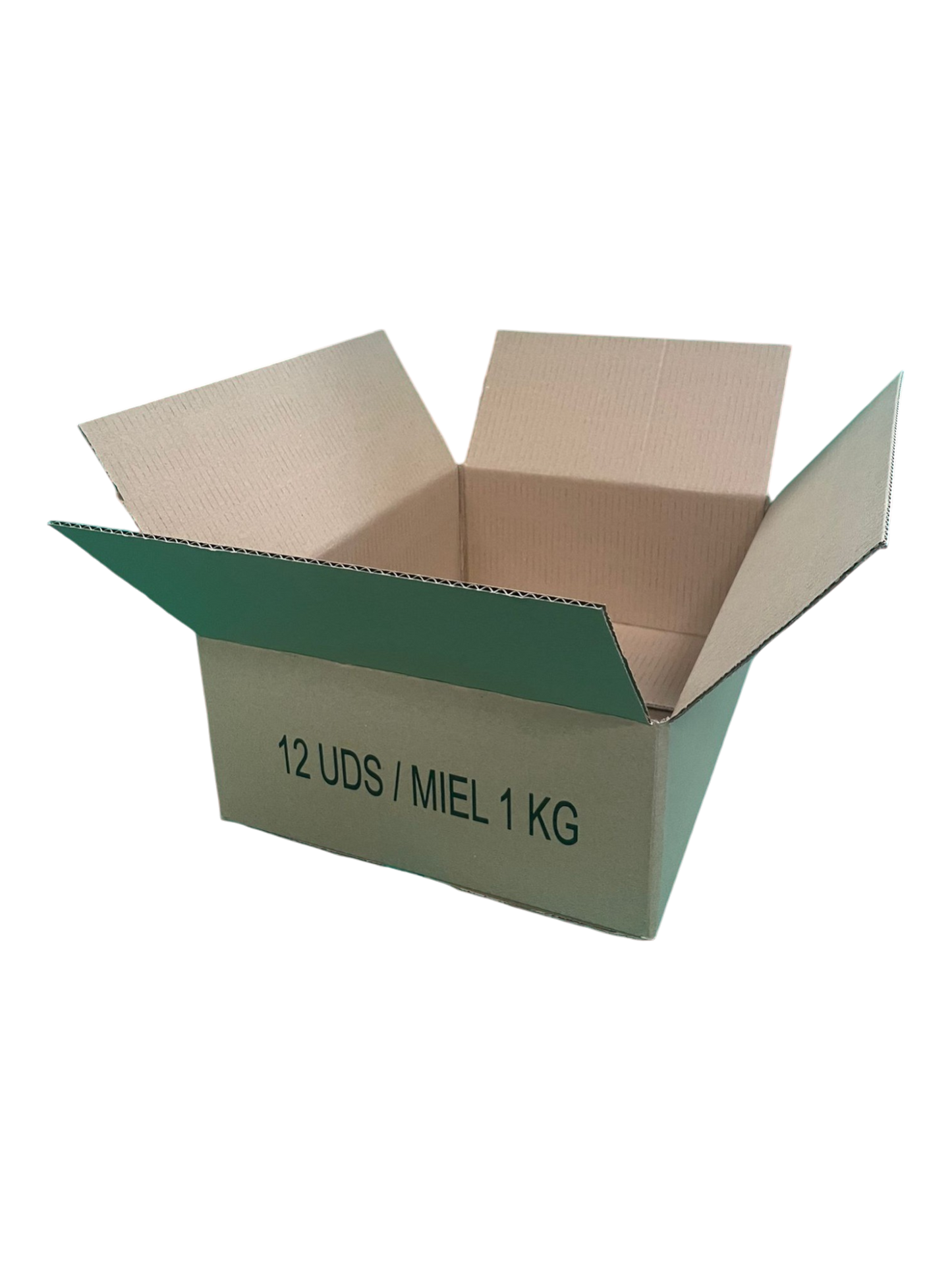 Caja De Cartón Para 12 Tarros 1kg Miel