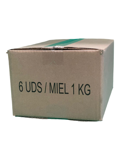 Caja De Cartón D.D. Para 6 Tarros 1kg Miel