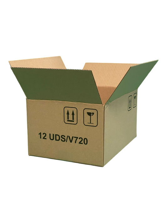 Caja De Cartón Para 12 Tarros V720