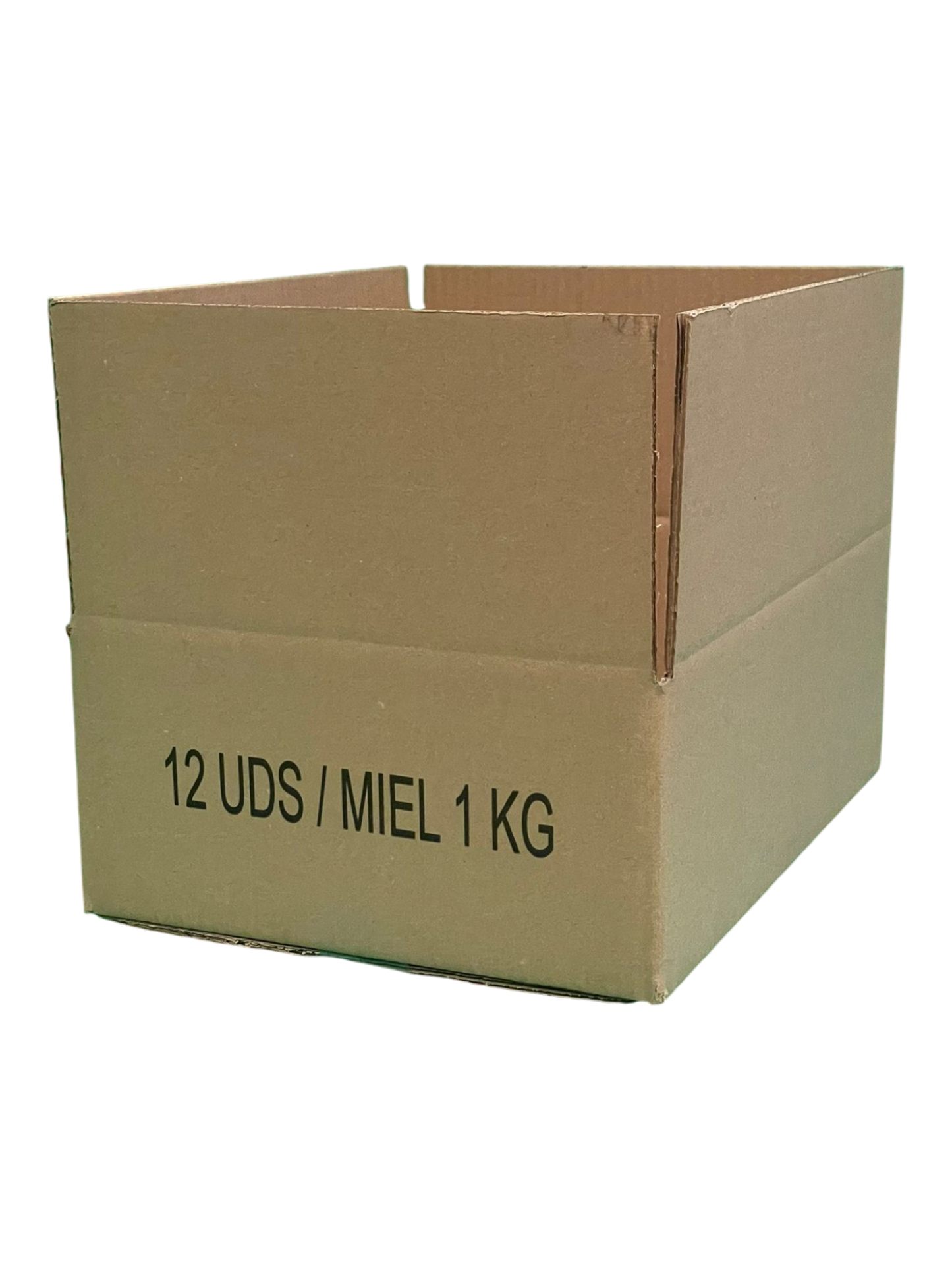 Caja De Cartón D.D. Para 12 Tarros 1kg Miel