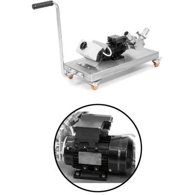 Bomba de miel 550 Kg/h con carro - monofásica, velocidad fija