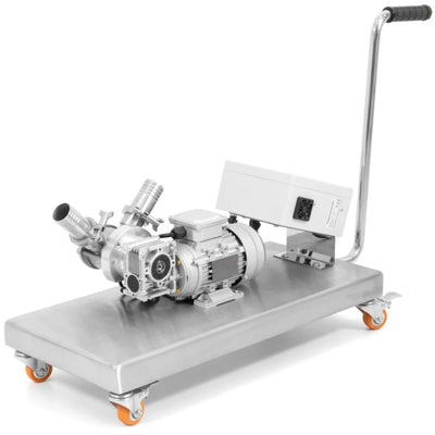 Bomba de miel 750 Kg/h con cuadro de mandos y carro