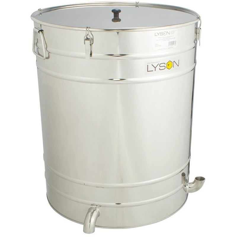 Caldera redonda 200 litros acero inox - Detalle construcción profesional apicultura