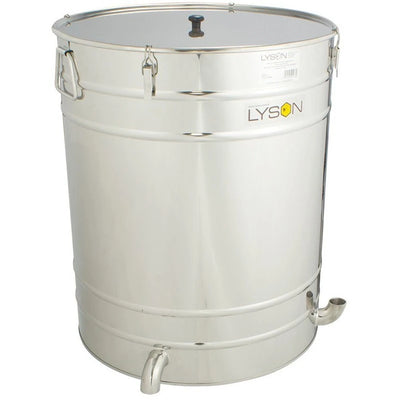 Caldera redonda 200 litros acero inox - Detalle construcción profesional apicultura