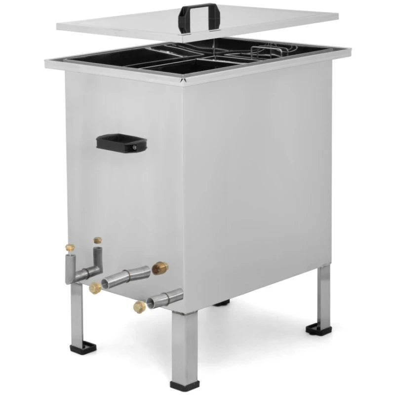 185L round stainless steel boiler for wax + Steam generator