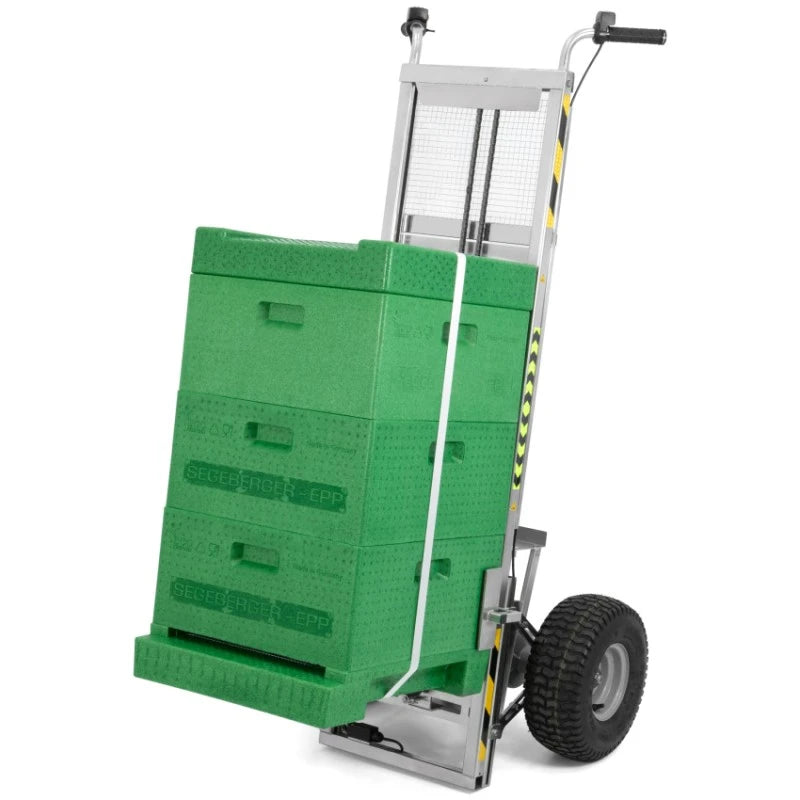 Carretilla transporta colmenas con elevador EWG