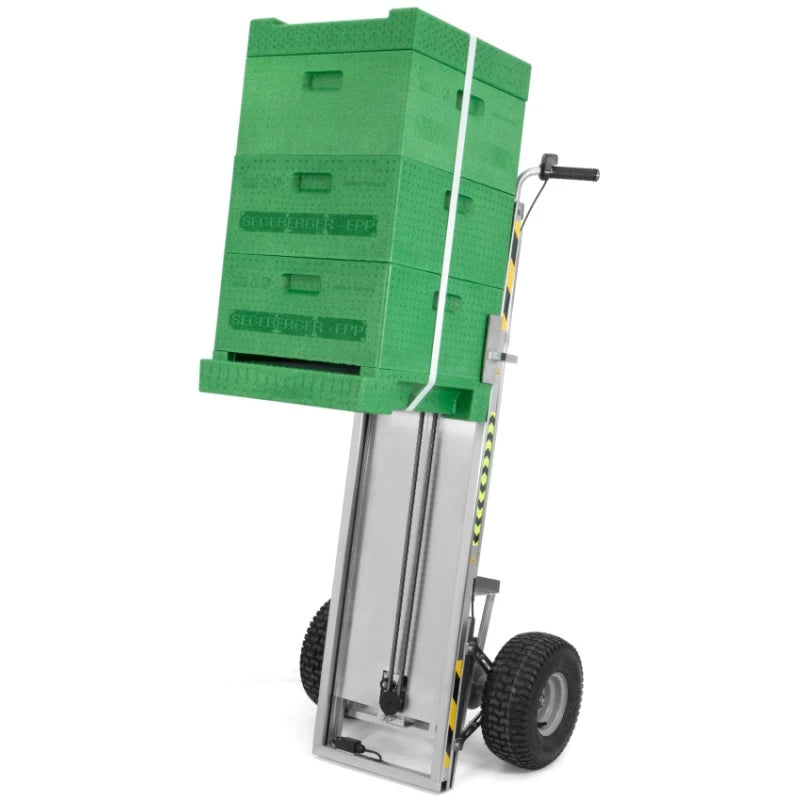 Carretilla transporta colmenas con elevador EWG