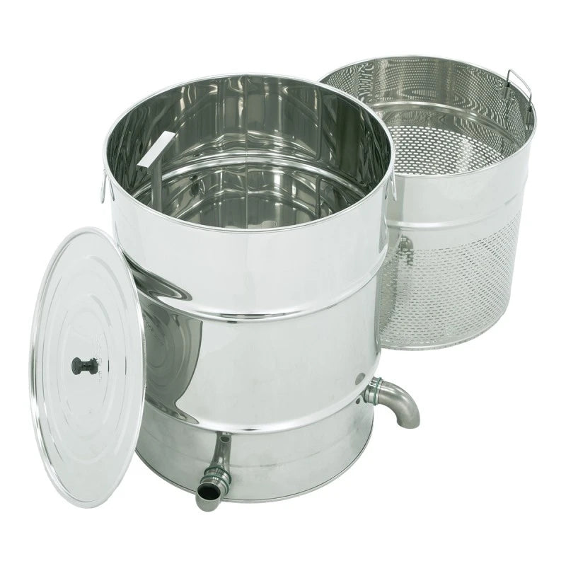 Caldeira redonda de aço inoxidável 185L para cera + Gerador de vapor