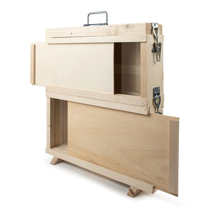 Colmeia de observação Langstroth com super