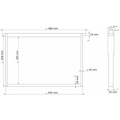Cuadro Langstroth Hoffmann (tensado)