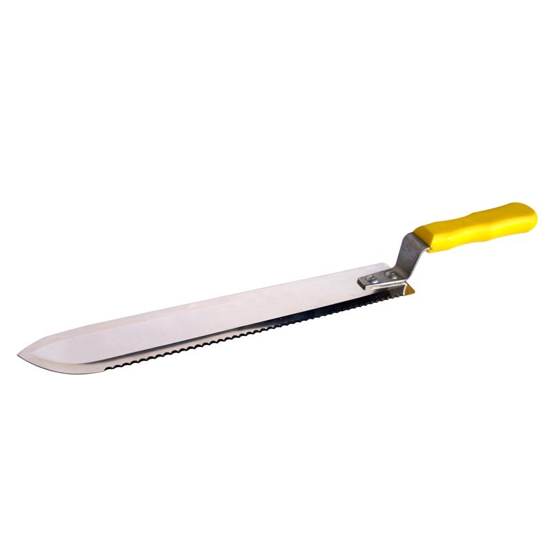 Stainless steel uncapping knife.