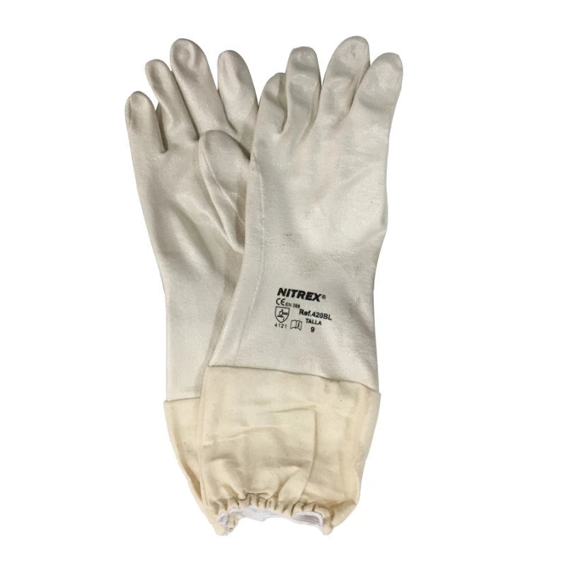 Nitrile gloves with cuff
