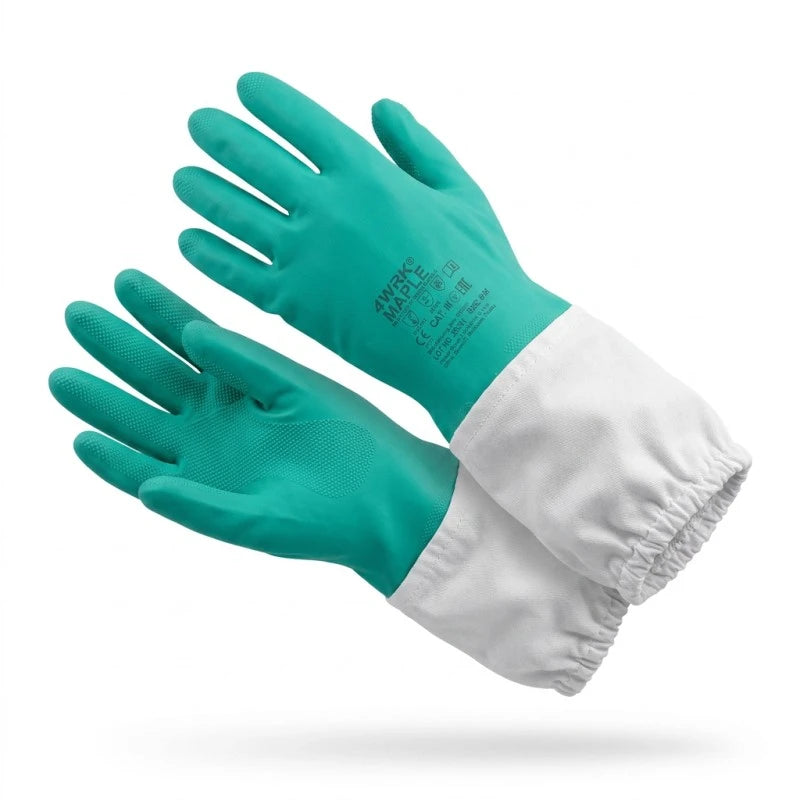 Guantes de apicultura de nitrilo verde 0,40mm