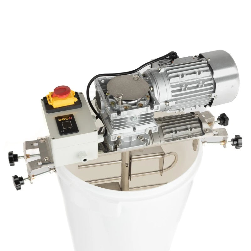 Honey mixer adaptable to Bienomat buckets